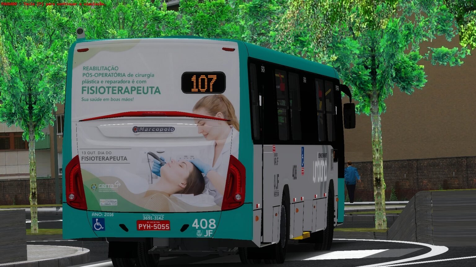 Foto externa em operação
